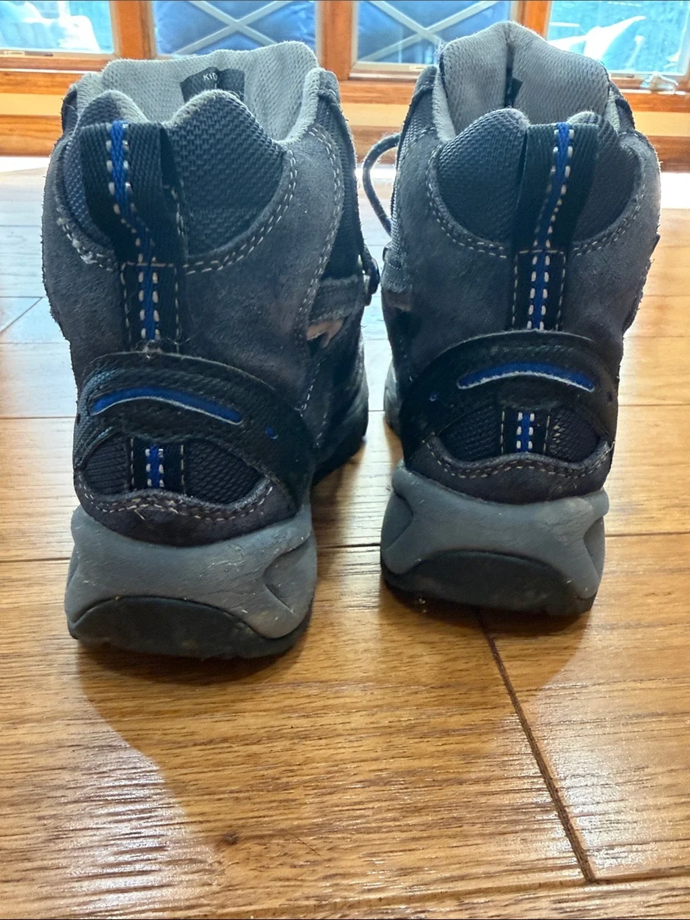 L.L. Bean Kids' Black and Gray Trail Hiking Boots